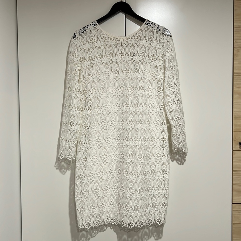 Club Monaco Ivory Lace Midi Dress